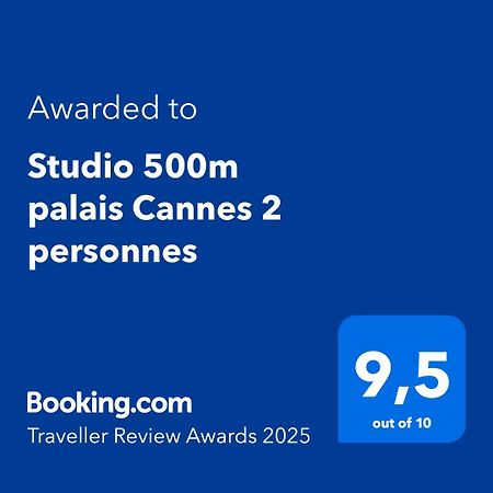 Studio 500M Palais Cannes 2 Personnes 외부 사진